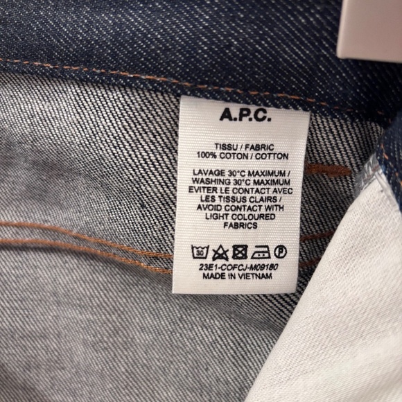 A.P.C. Women’s Banibano Jeans – Indigo Size 24 - Picture 7 of 8